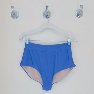 Mott 50 Periwinkle High Waisted Full Coverage Bikini Bottom Medium